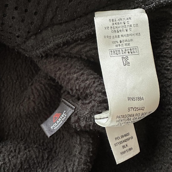 Patagonia Re-Tool Snap-T Fleece Jacket Womens Medium Black Polartec Pullover - Picture 7 of 8